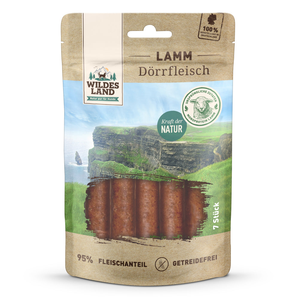 Wildes Land Dörrfleisch Lamm 7 stk