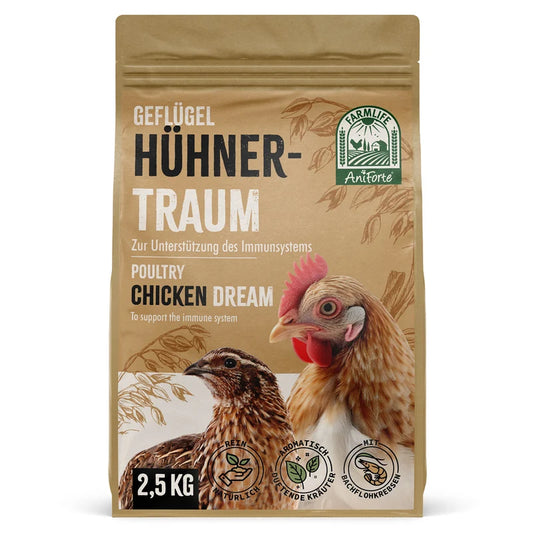 AniForte "FarmLife" - Hühnertraum Ergänzungsfutter für Hühner und Wachteln 2,5 kg