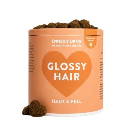 DOGGYLOVE Funktionale pflanzliche Hundesnacks - Glossy Hair 330 g