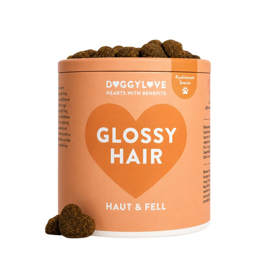 DOGGYLOVE Funktionale pflanzliche Hundesnacks - Glossy Hair 330 g