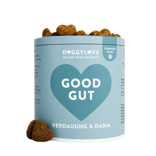 DOGGYLOVE Funktionale pflanzliche Hundesnacks - "Good Gut" 330 g