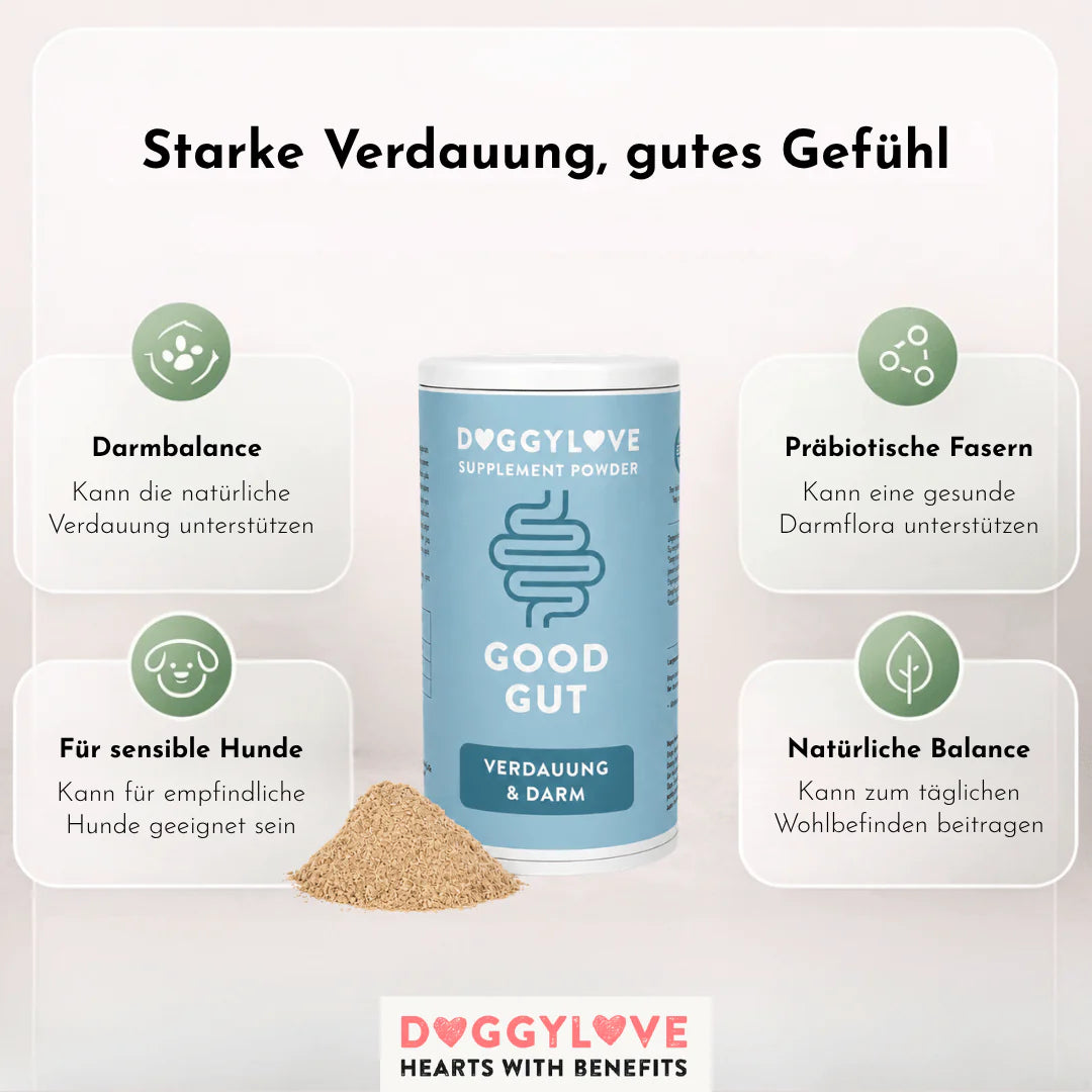 DOGGYLOVE Ergänzungspulver - "Good Gut" 200 g