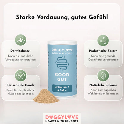DOGGYLOVE Ergänzungspulver - "Good Gut" 200 g