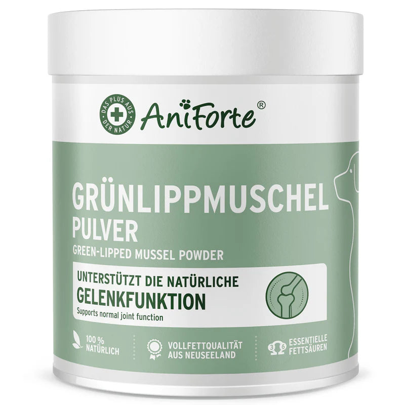 AniForte Grülippmuschelpulver für Hunde und Katzen 100 g