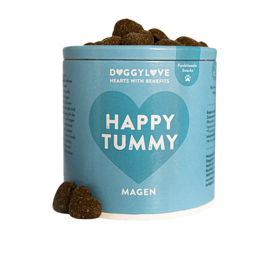 DOGGYLOVE Funktionale pflanzliche Hundesnacks - "Happy Tummy" 330 g