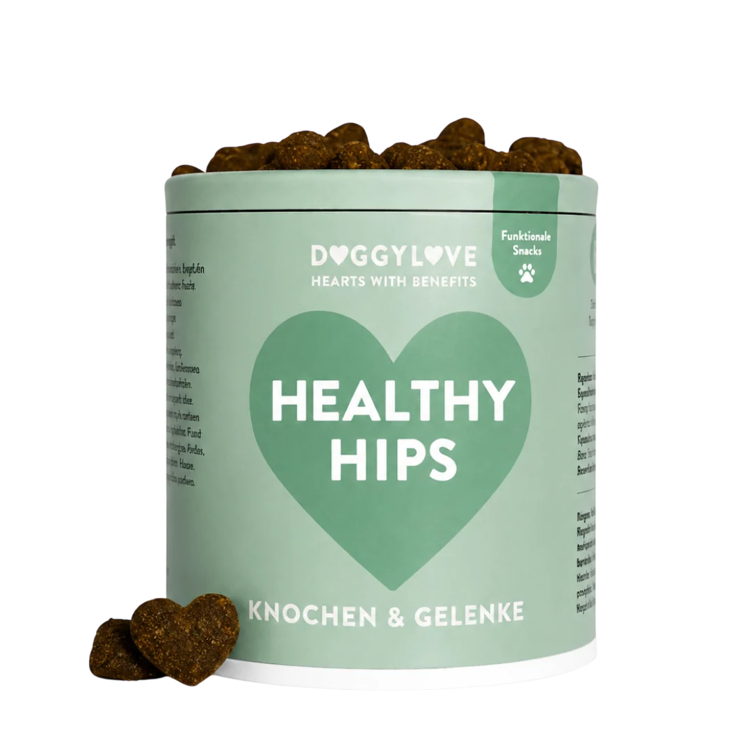 DOGGYLOVE Funktionale pflanzliche Hundesnacks - "Healthy Hips" 330 g