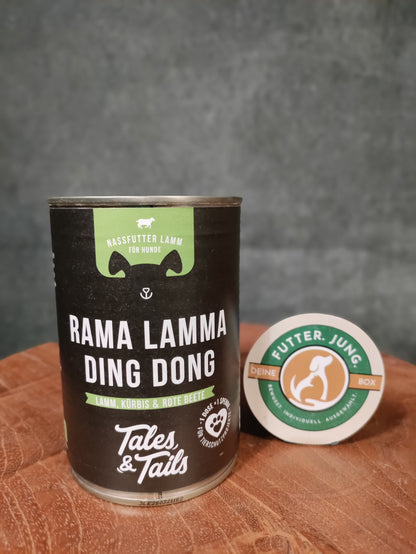 Tales&Tails Nassfutter Lamm - mit Kürbis und Rote Beete 400 oder 800 g