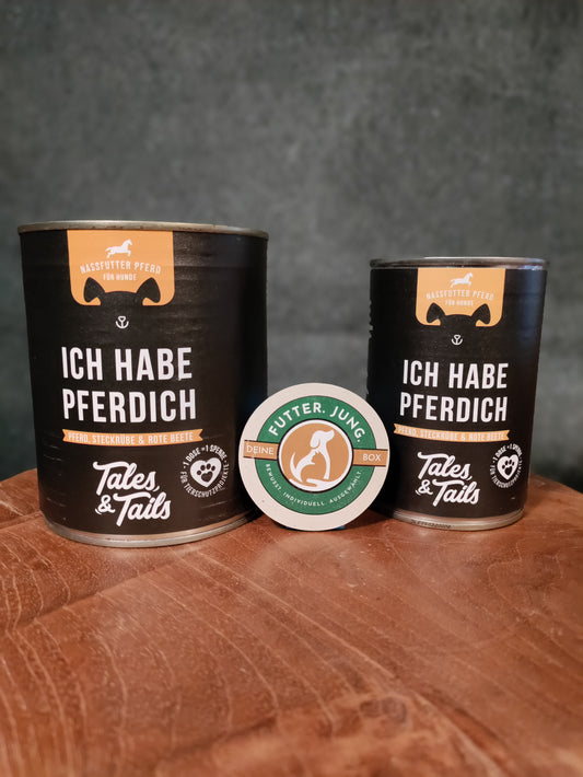 Tales&Tails Nassfutter Pferd - mit Steckrüben und Rote Beete 400 oder 800 g