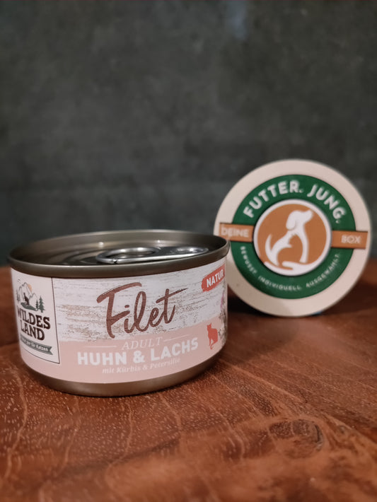 Wildes Land "Filet" Huhn & Lachs 80 g