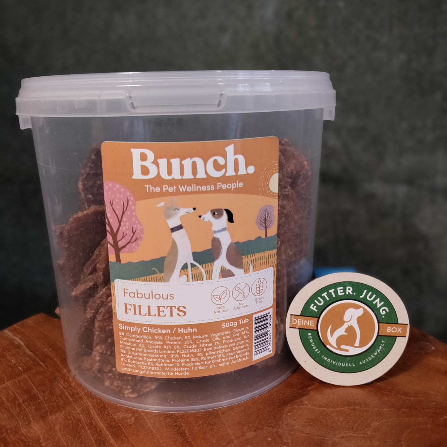 Bunch Hähnchenfilets - 500 g Kausnack im Eimer