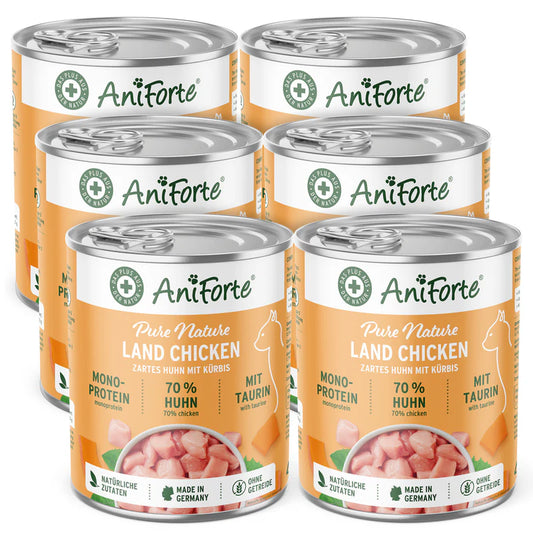 AniForte "PureNature - Land Chicken"  – Zartes Huhn mit Kürbis 400 g
