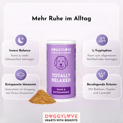 DOGGYLOVE Ergänzungspulver - "Totally Relaxed" 200 g