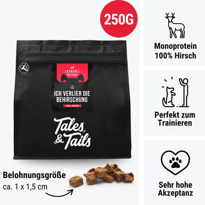 Tales&Tails Trainingsleckerli 100% Hirsch 250 g