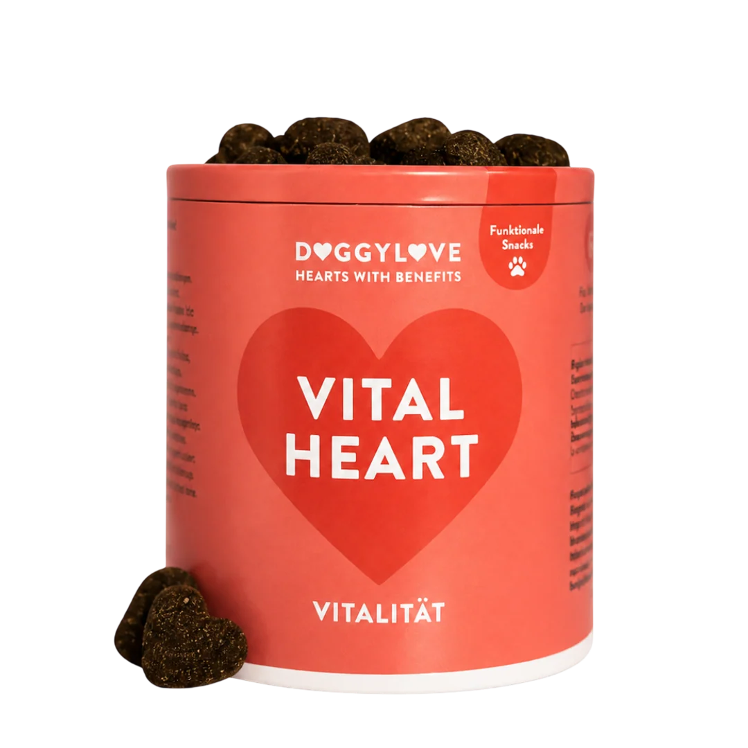 DOGGYLOVE Funktionale pflanzliche Hundesnacks - "Vital Heart" 330 g