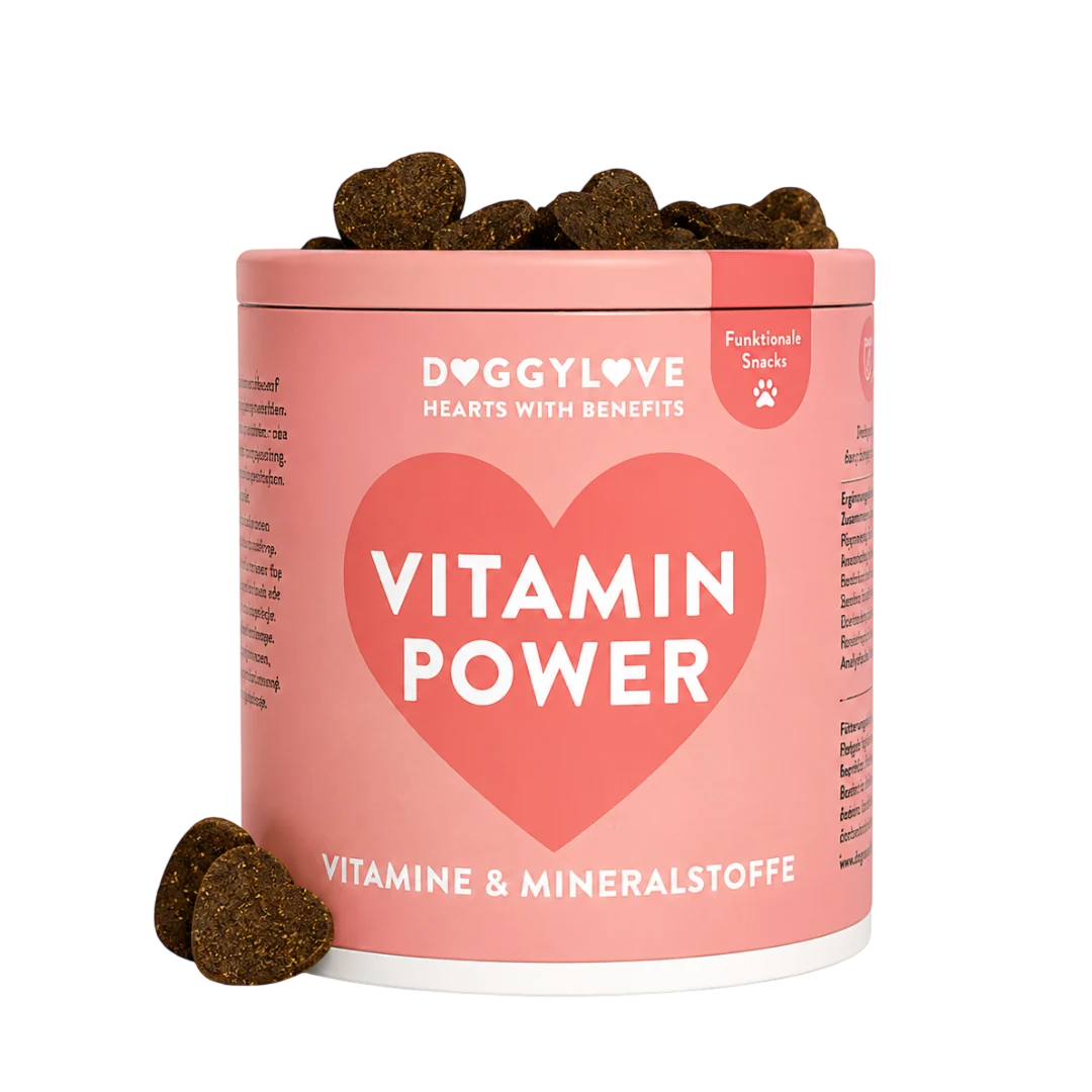 DOGGYLOVE Funktionale pflanzliche Hundesnacks - "Vitamin Power" 330 g