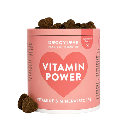 DOGGYLOVE Funktionale pflanzliche Hundesnacks - "Vitamin Power" 330 g