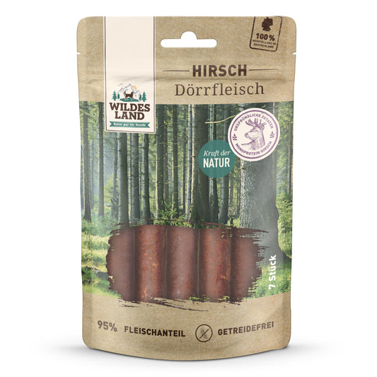 Wildes Land Dörrfleisch Hirsch 7 stk
