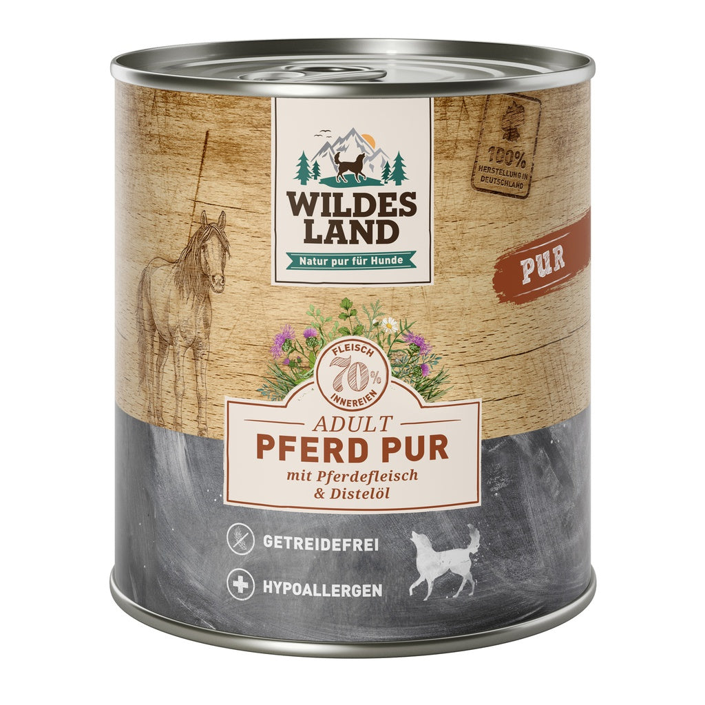 Wildes Land PUR Pferd mit Distelöl 800 g