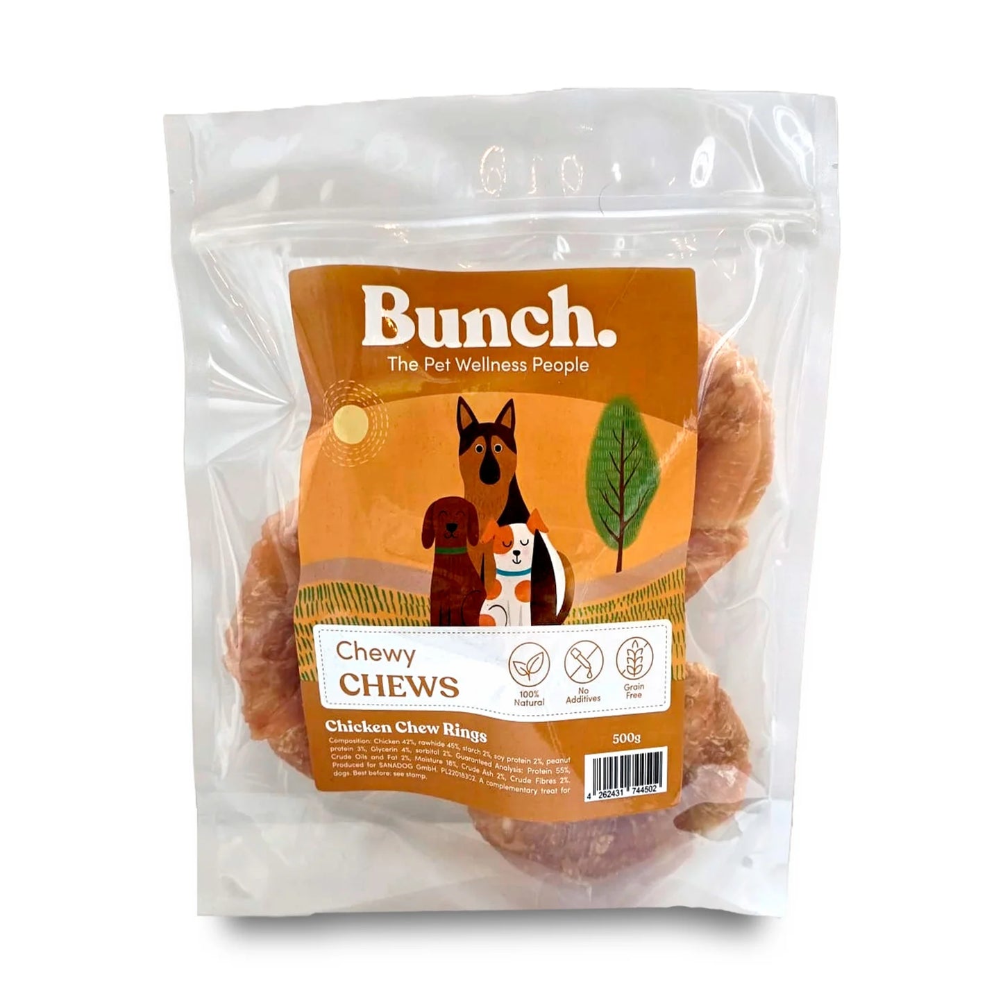 Bunch Hähnchen Kauring (mit Rind) - 500 g Beutel