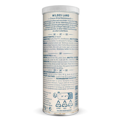 Wildes Land Freeze Dried Weißfisch Katzensnack 16g